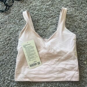 Flush pink Lululemon align tank. Size 2 built in bra.